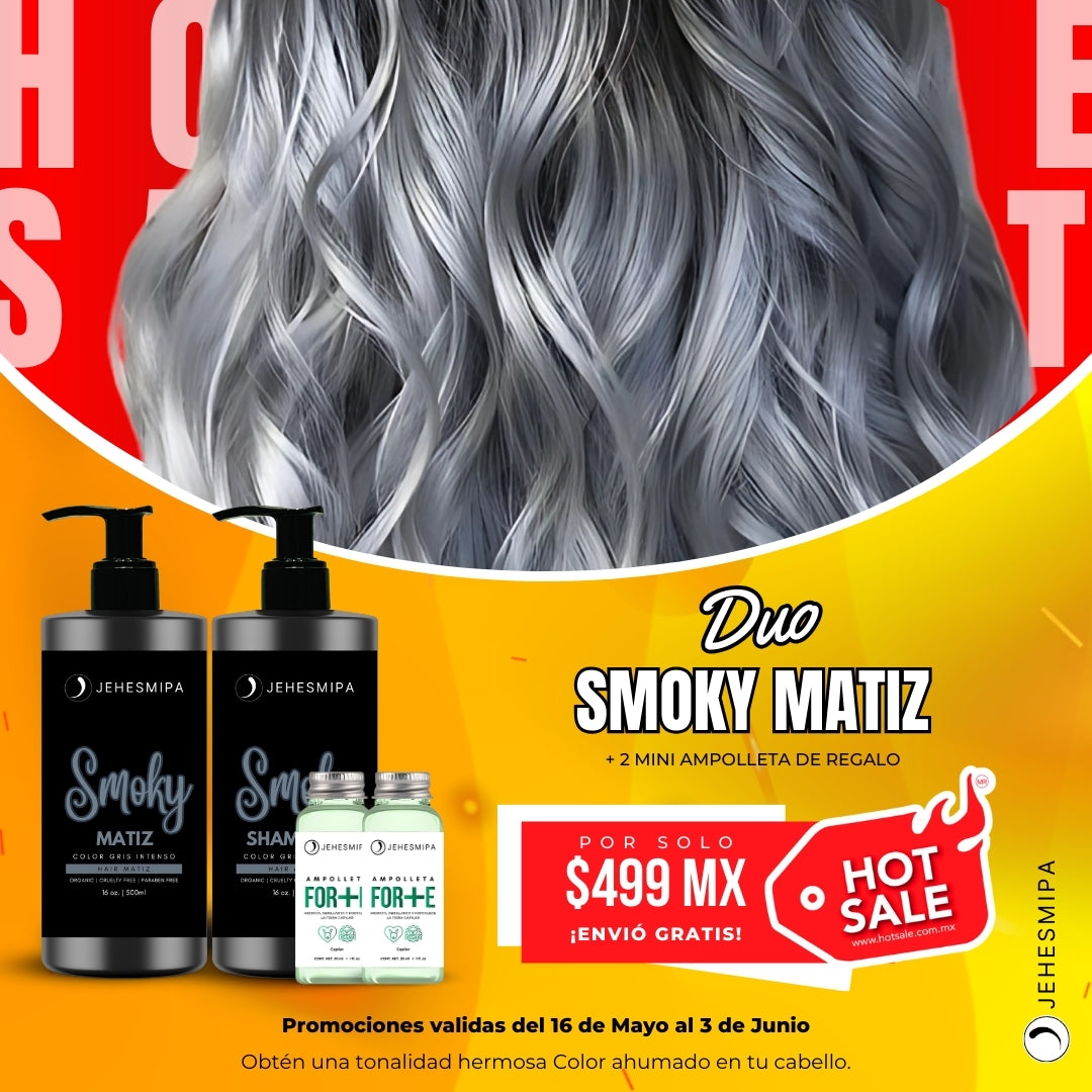 DUO SMOKY MATIZ, CABELLO GRIS AHUMADO