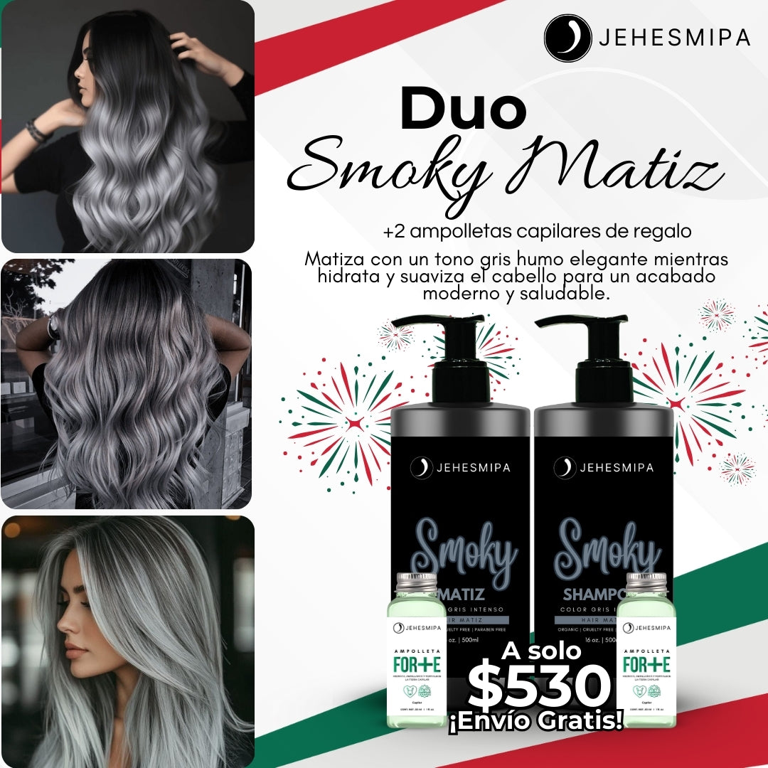DUO SMOKY MATIZ, CABELLO GRIS AHUMADO