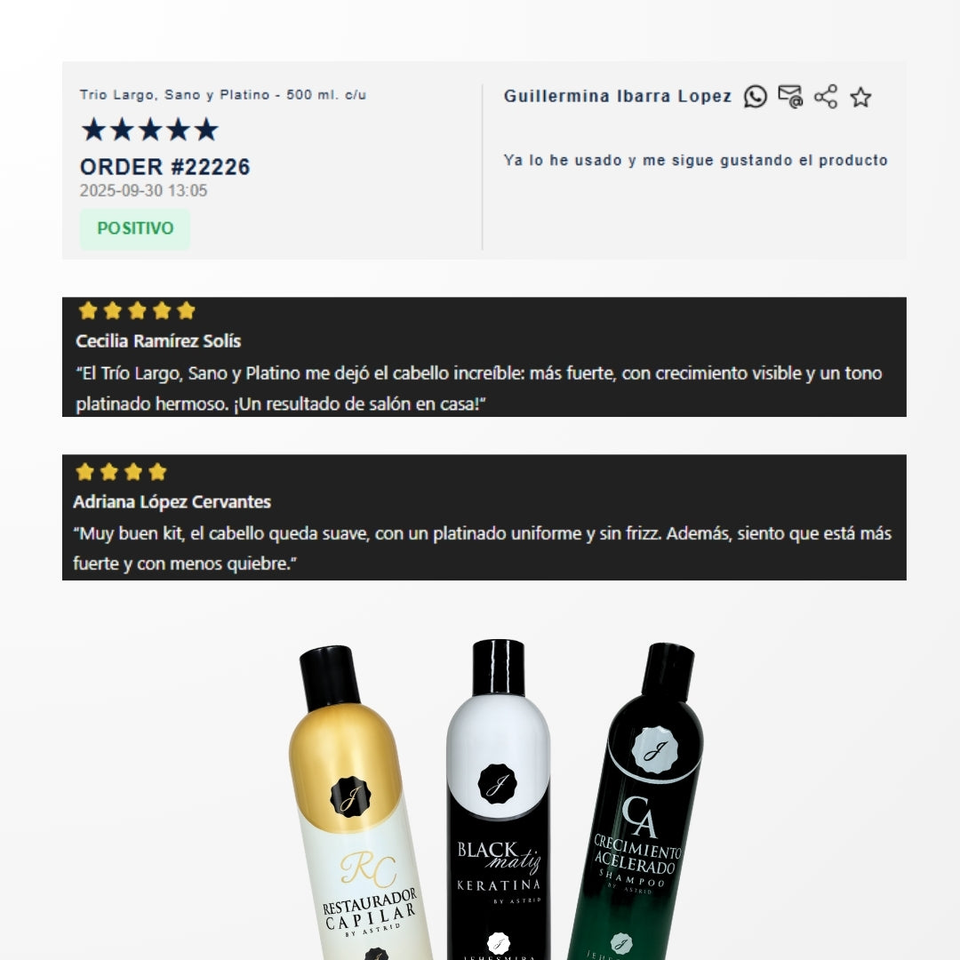 Trio Largo, Sano y Platino