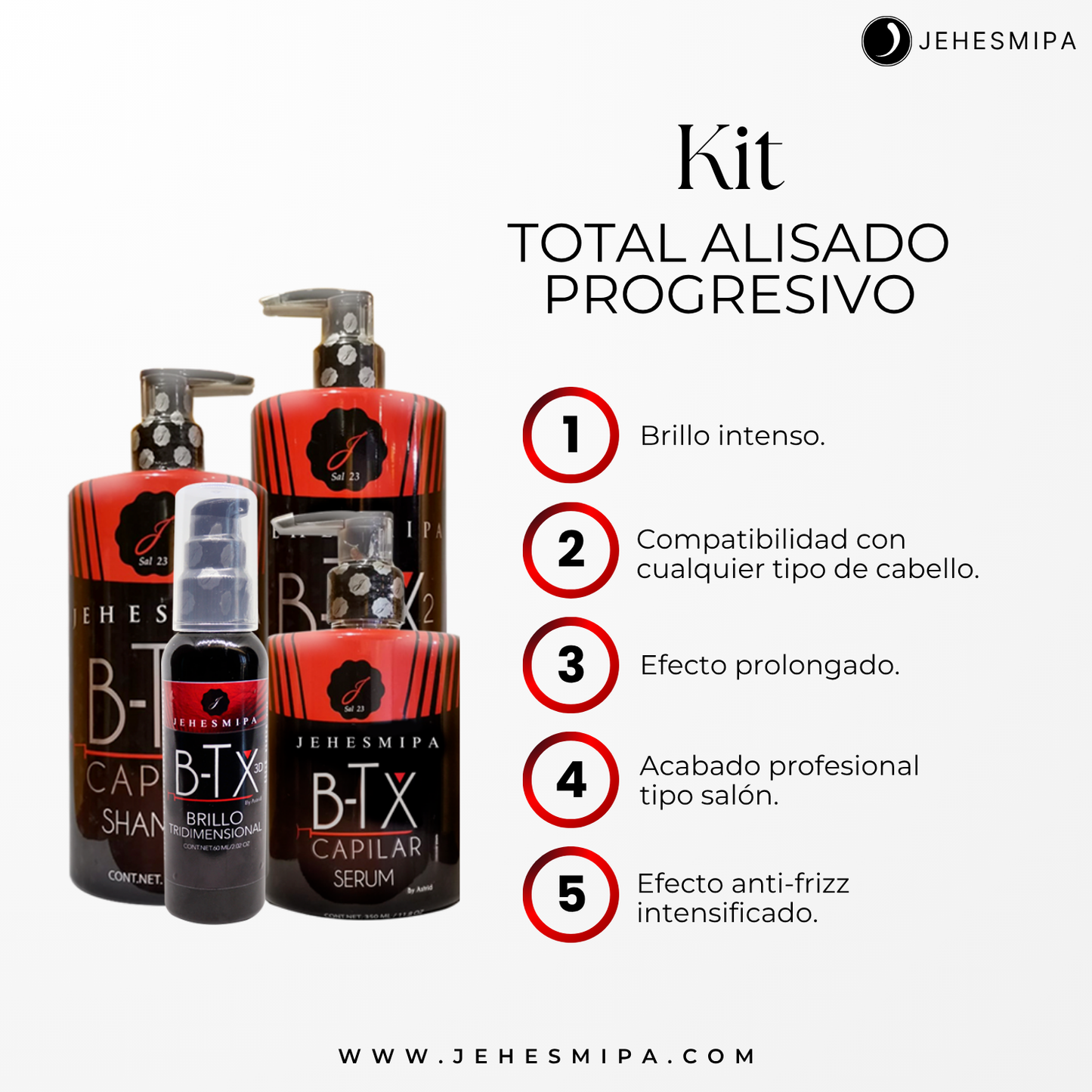 Kit Total Alisado Progresivo / Cirugía Capilar