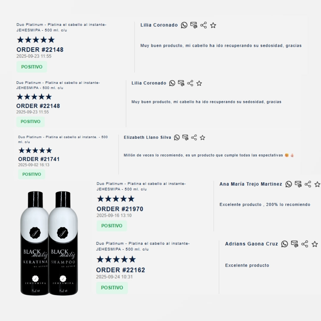 Duo Platinum - Platina el cabello al instante- JEHESMIPA