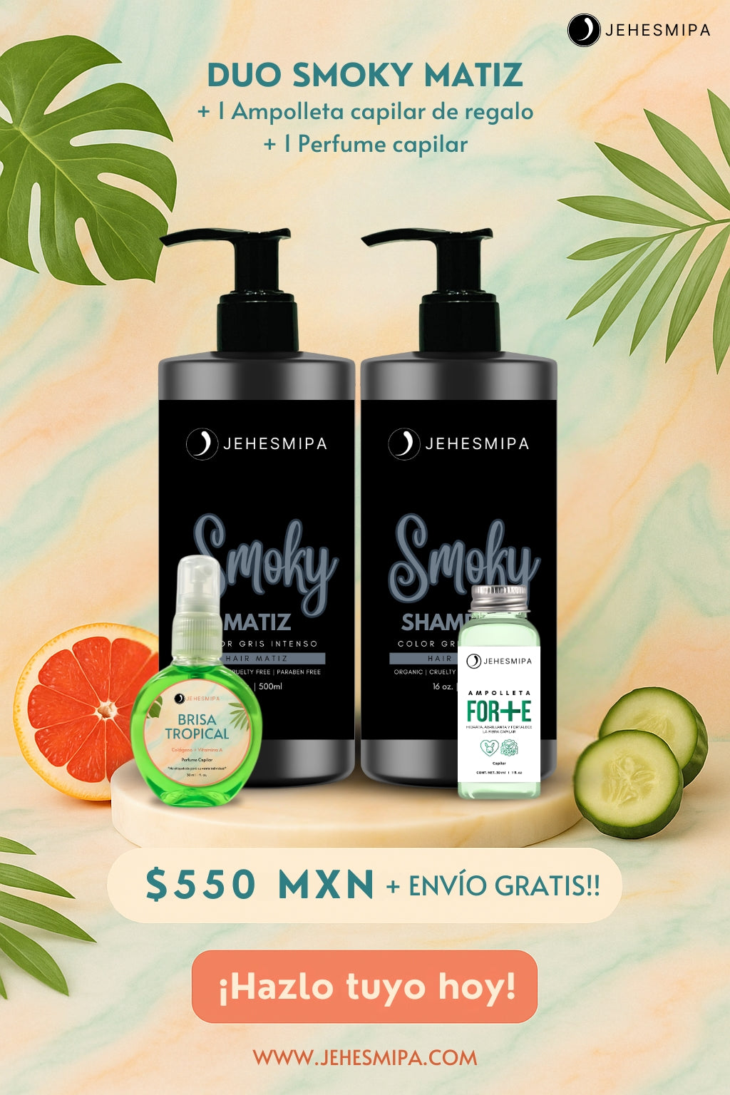 DUO SMOKY MATIZ, CABELLO GRIS AHUMADO