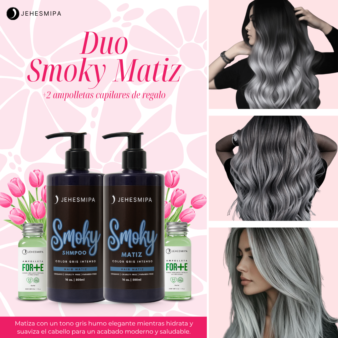 DUO SMOKY MATIZ, CABELLO GRIS AHUMADO