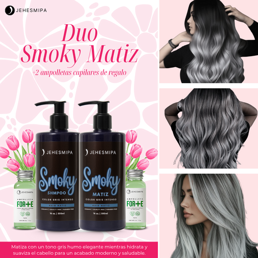DUO SMOKY MATIZ, CABELLO GRIS AHUMADO