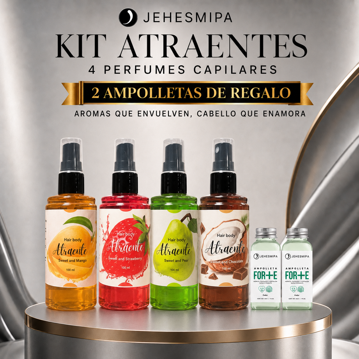 Kit Atraentes - Perfume capilar