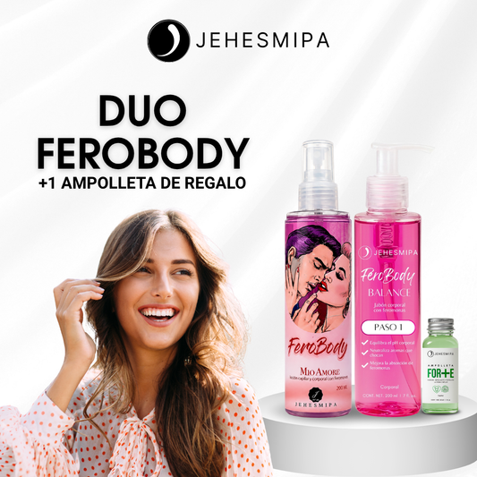 Duo Ferobody Girl Locion Femenina  & jabon con feromonas estabilizador de PH