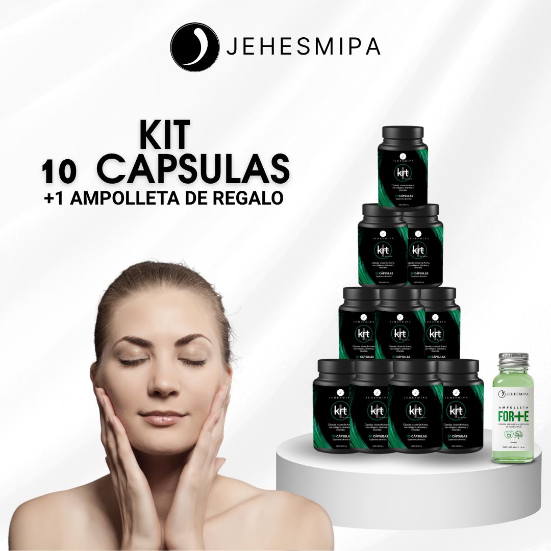 Kit 10 Cápsulas Bio colagen + Keratin