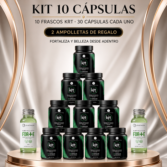 Kit 10 Cápsulas Bio colagen + Keratin