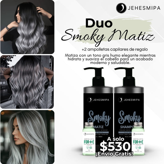 DUO SMOKY MATIZ, CABELLO GRIS AHUMADO