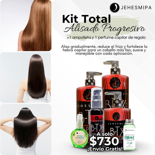 Kit Total Alisado Progresivo / Cirugía Capilar
