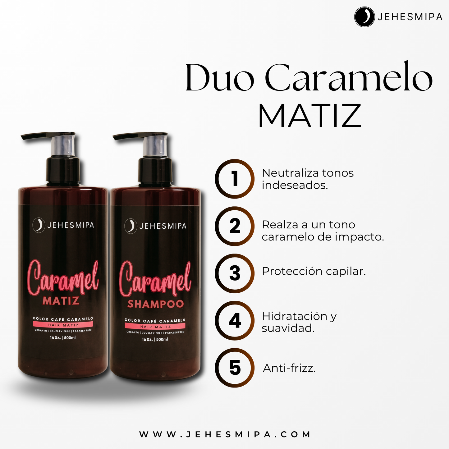 DUO Matizador color Caramelo Jehesmipa