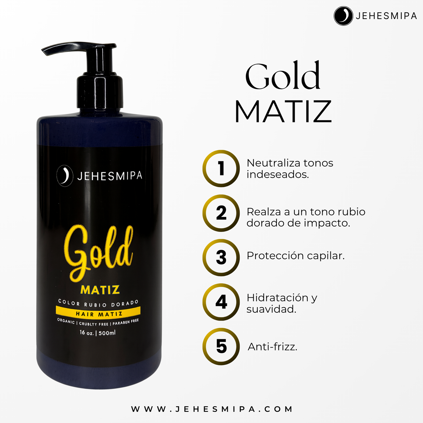 Matizador color Oro Miel Jehesmipa