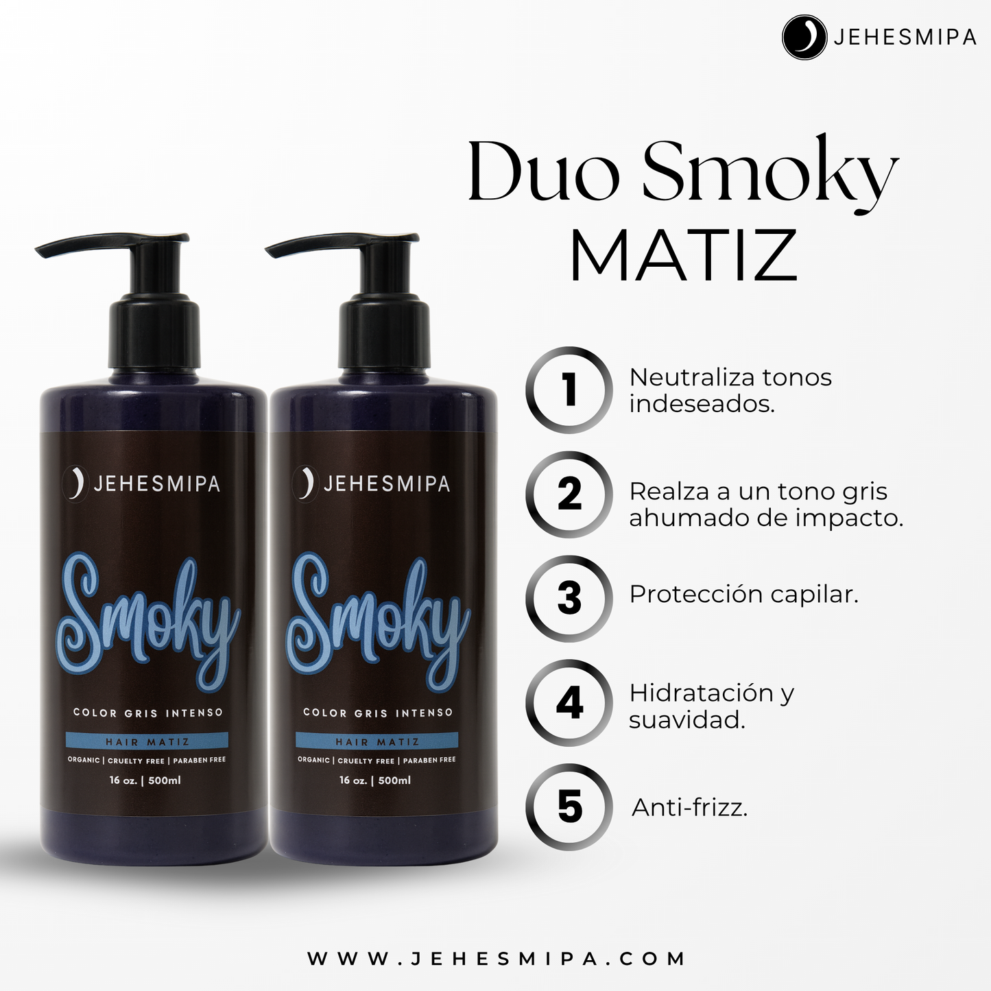 DUO SMOKY MATIZ, CABELLO GRIS AHUMADO