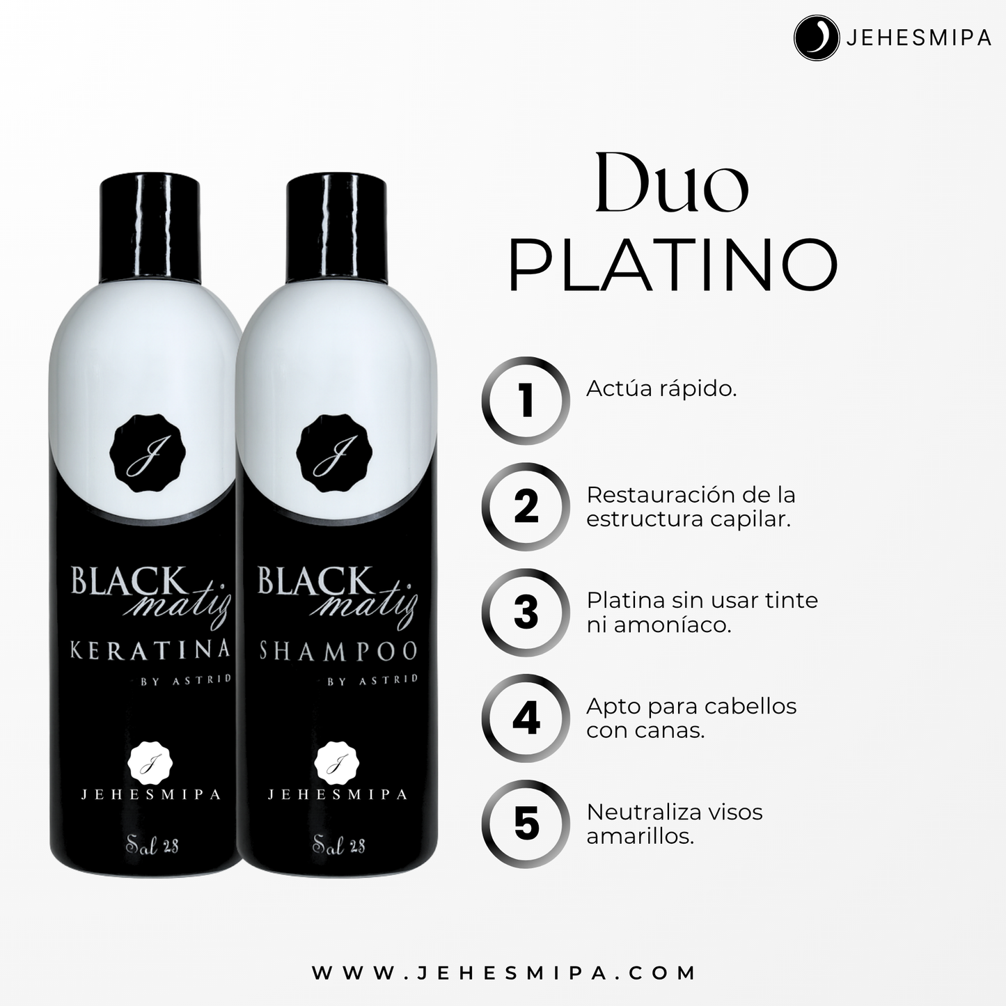 Duo Platinum - Platina el cabello al instante- JEHESMIPA