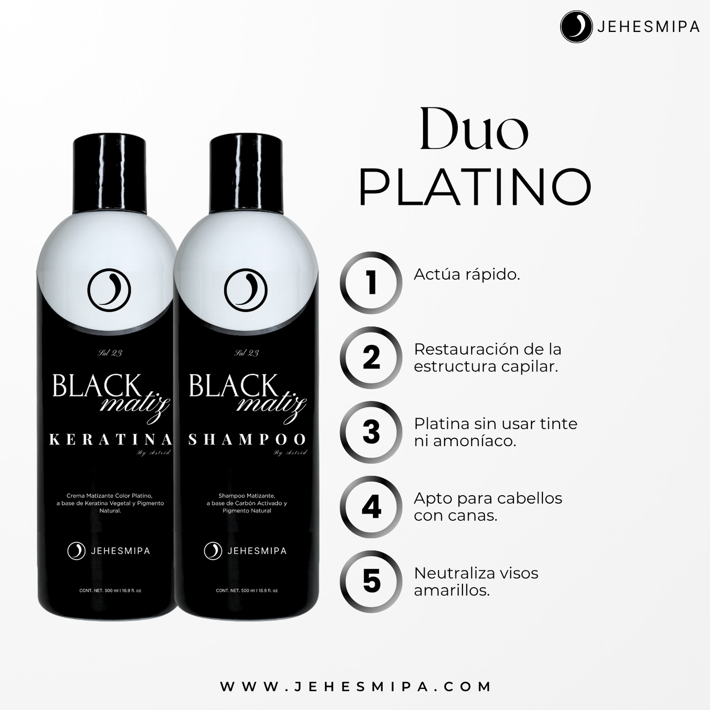 Duo Platinum - Platina el cabello al instante- JEHESMIPA