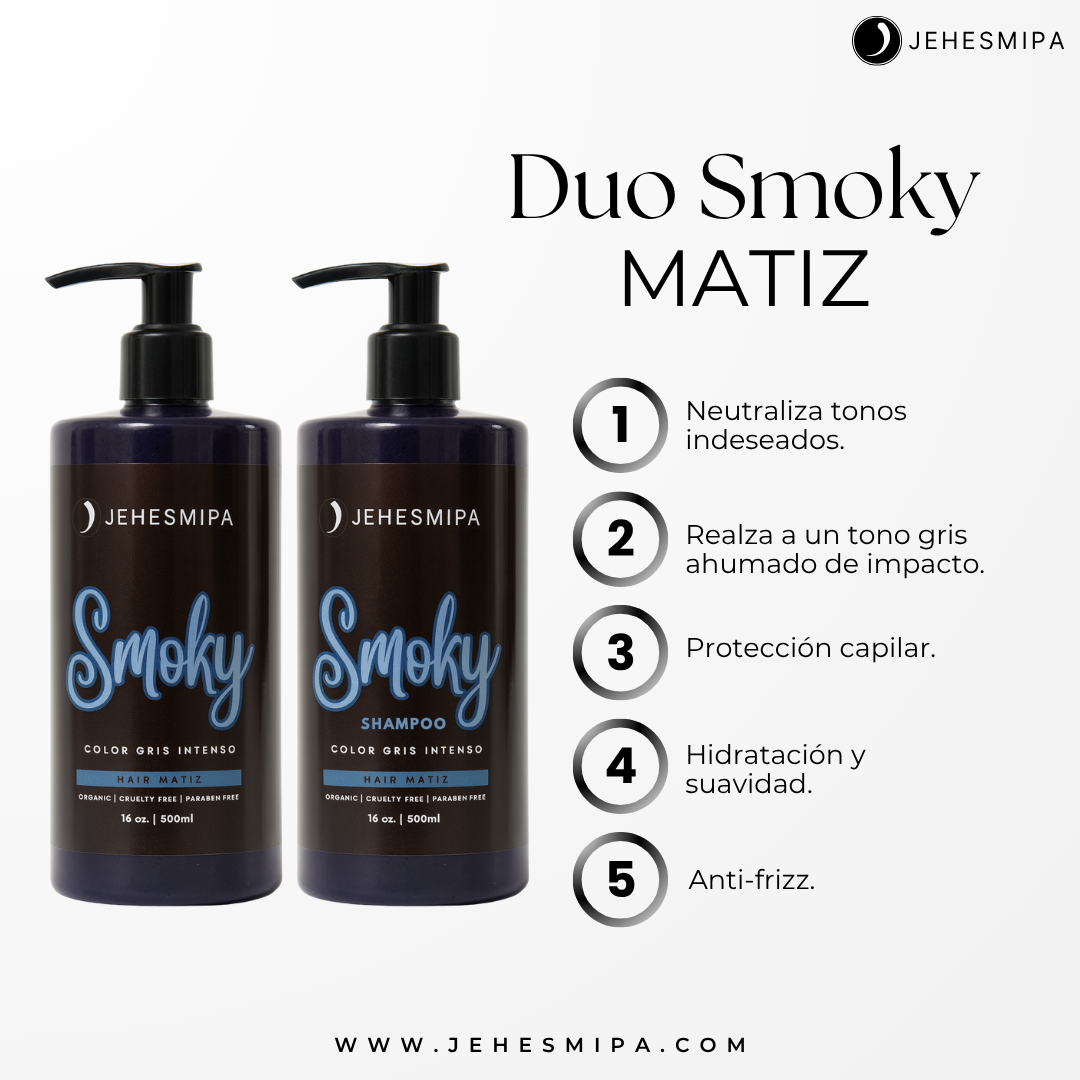 DUO SMOKY MATIZ, CABELLO GRIS AHUMADO