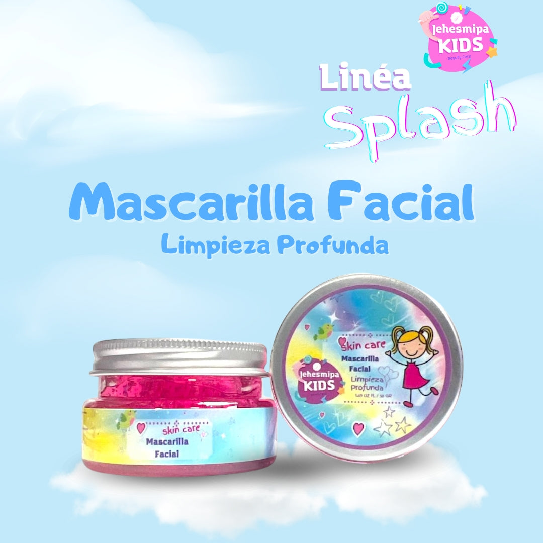 MASCARILLA FACIAL HIDRATANTE PARA NIÑA SPLASH DE JEHESMIPA