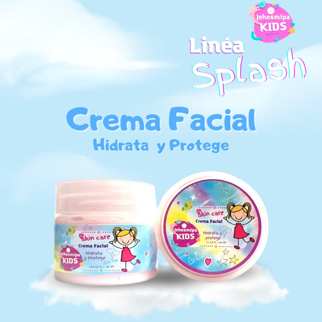 CREMA FACIAL HIDRATANTE PARA NIÑA SPLASH DE JEHESMIPA
