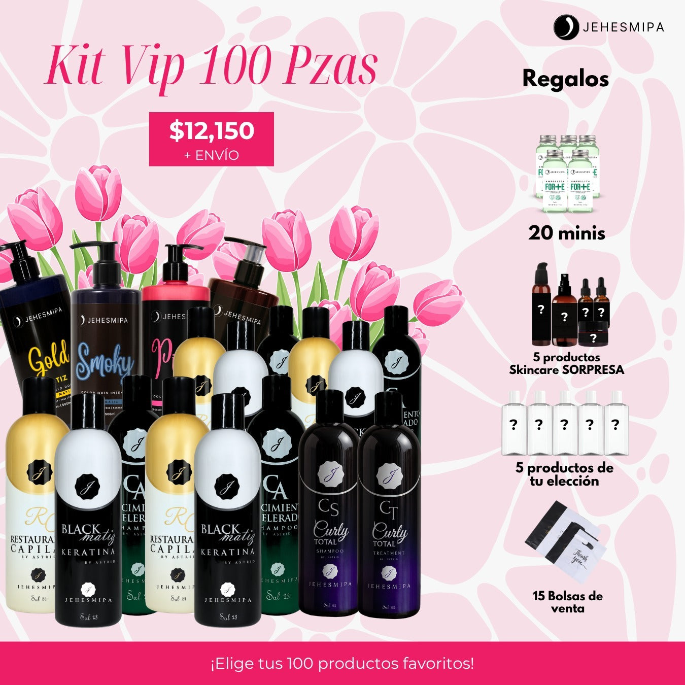 KIT VIP MAYOREO 100 PIEZAS