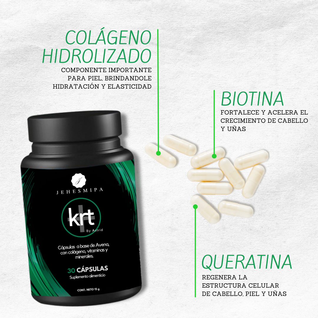 Kit 10 Cápsulas Bio colagen + Keratin
